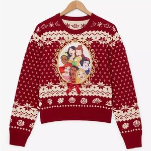 Unisex Disney Princess Portrait Holiday Sweater — BoxLunch Exclusive Christmas